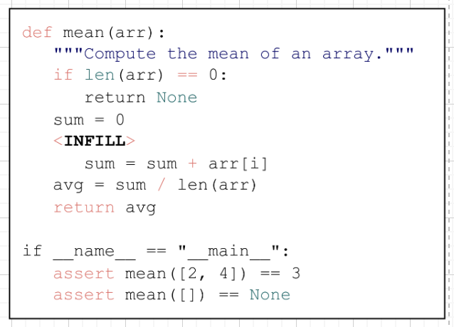Automated Program Repair using Generative Models for Code Infilling